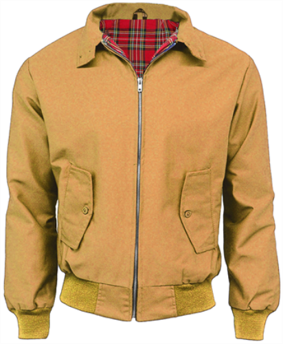 Mens Tartan Lined Classic Harrington Jackets - Made in the UK