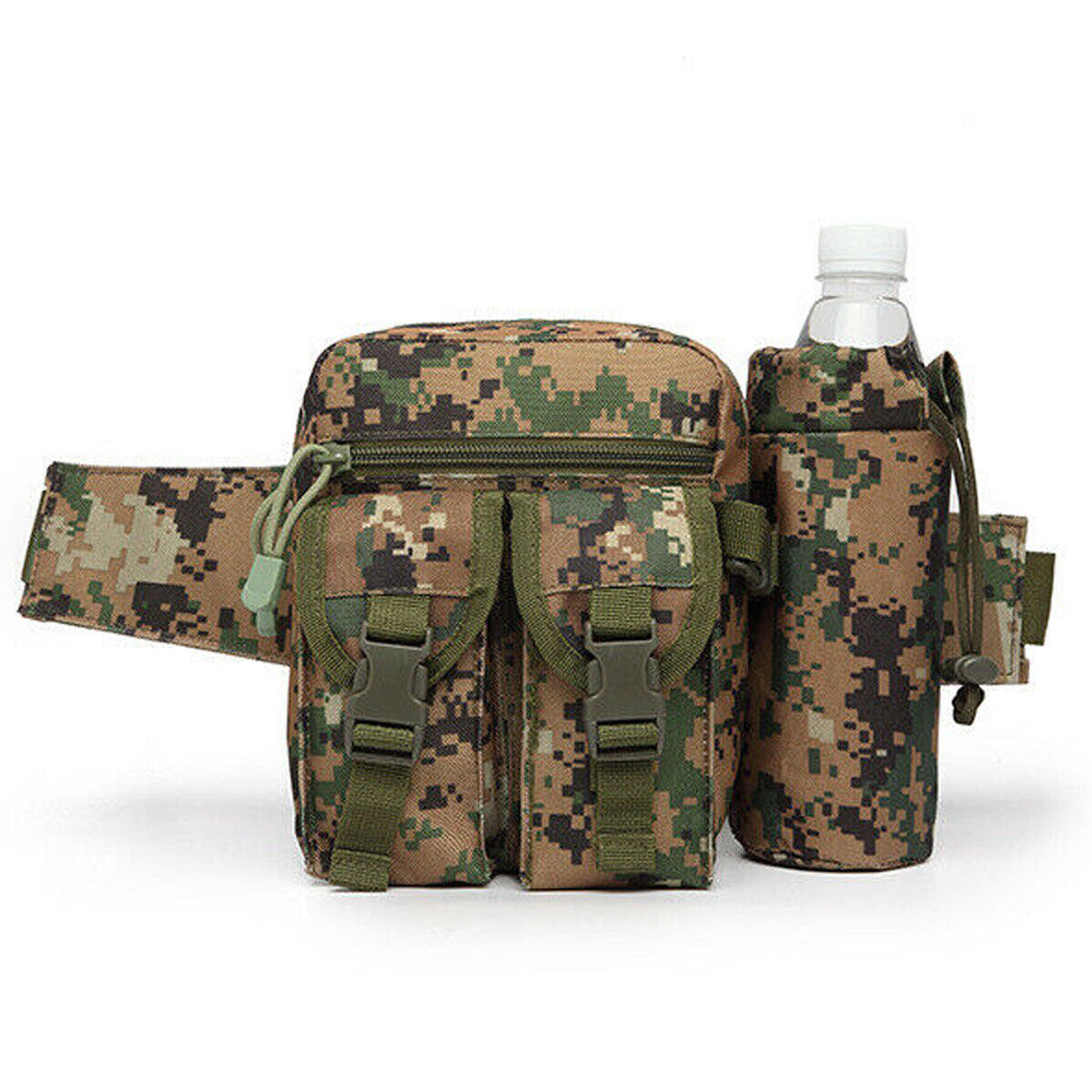 Tactical Water Bottle Wait Pack Bag Military Molle Pouch Fanny Pack Bumbag