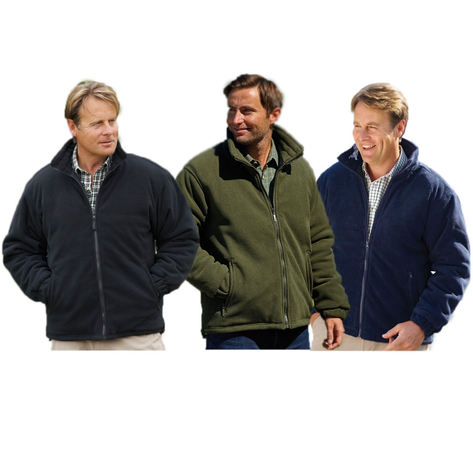 Mens Glen Quilted Anti-pill Fleece Jacket