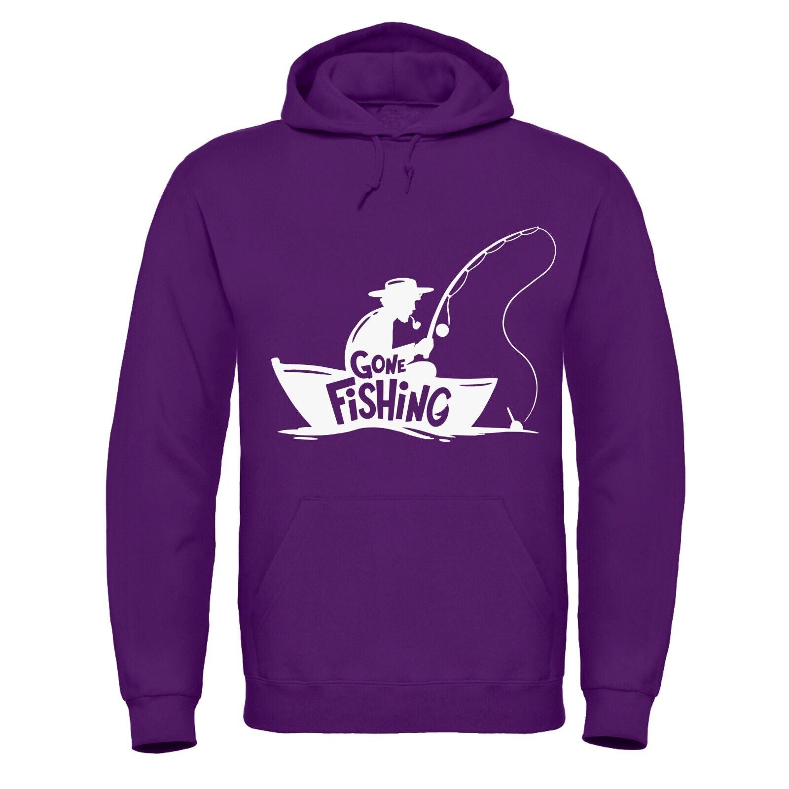 Adults 'Gone Fishing' Angling Hooded Top