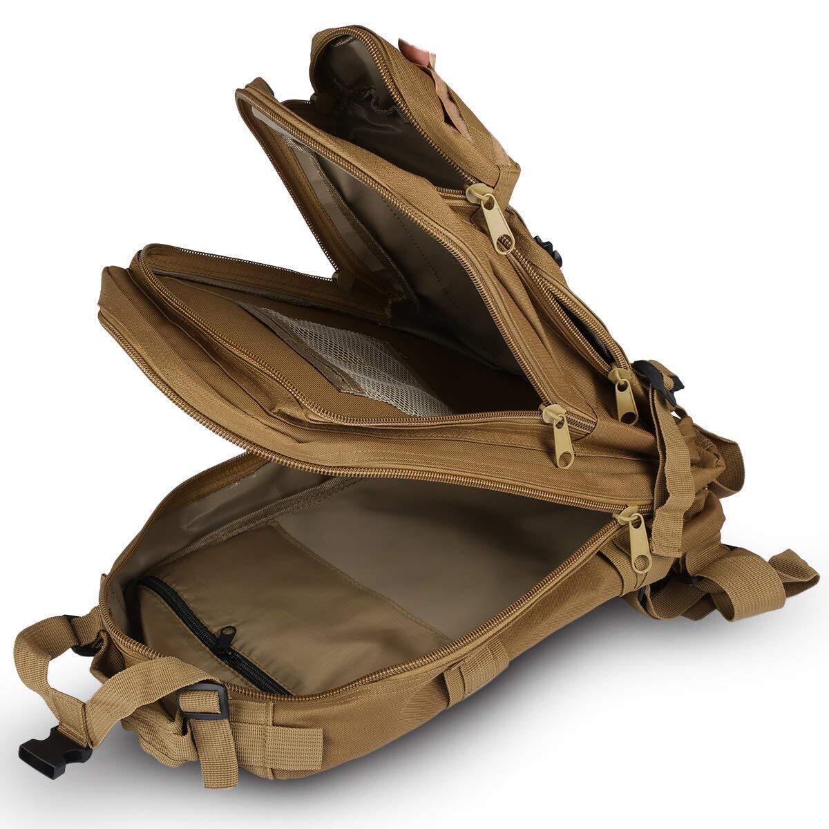 Tactical Camo Outdoor Military Molle Rucksack Backpack Camping Hiking Bag