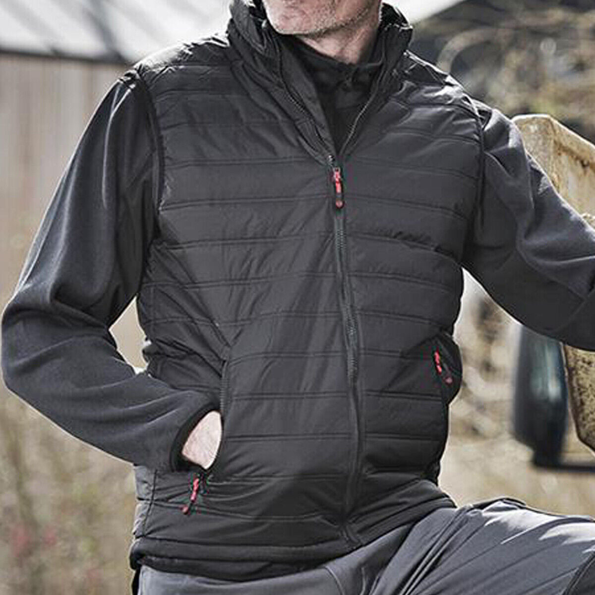 Mens Elite Lightweight Ripstop Thermofort Insulated Gilet