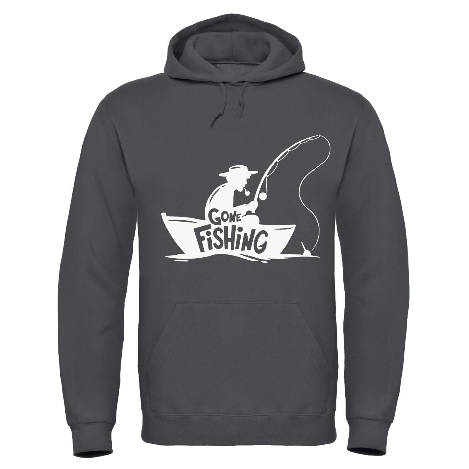 Adults 'Gone Fishing' Angling Hooded Top