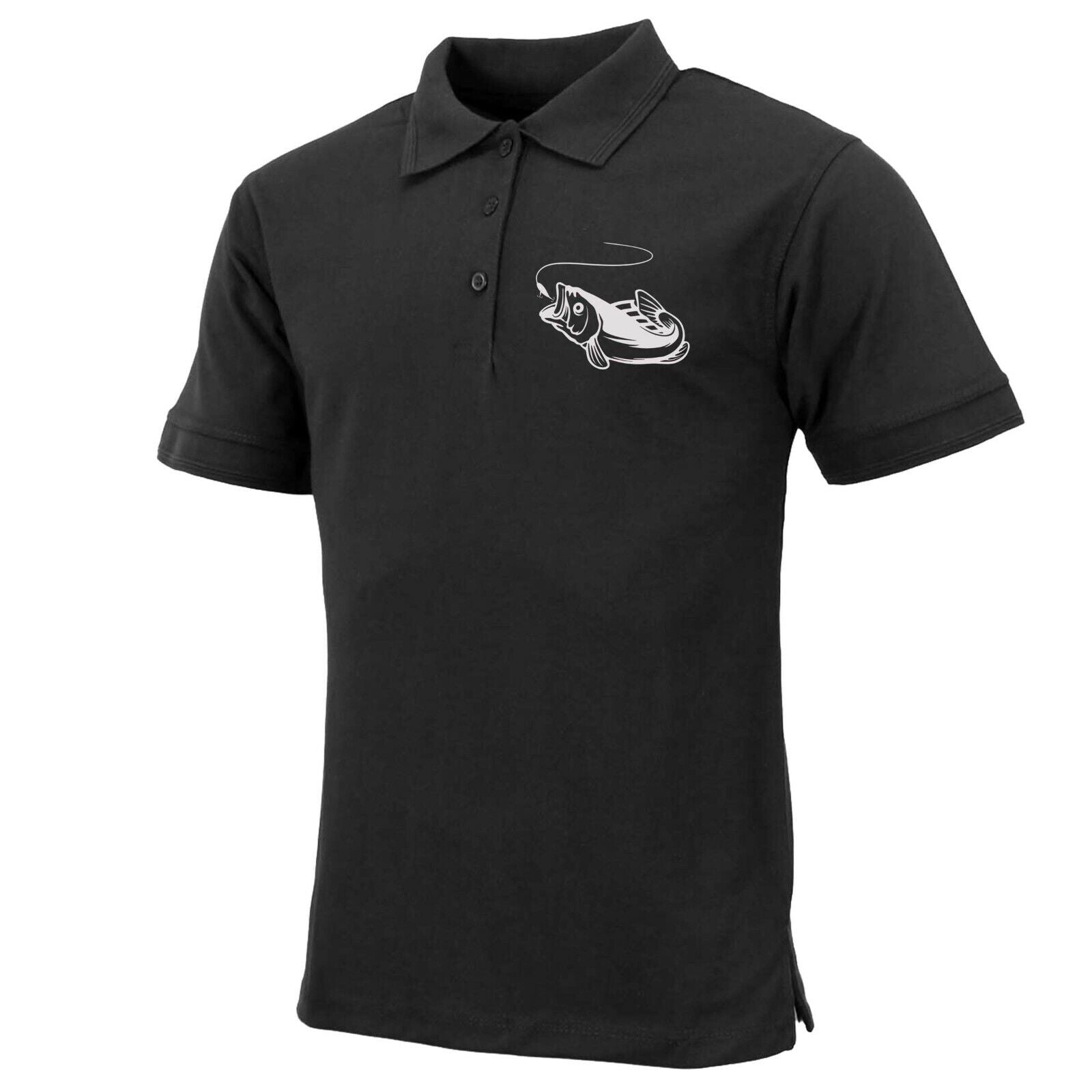 Mens Premium Comfort Fit 'Fish Logo' Polo Shirt