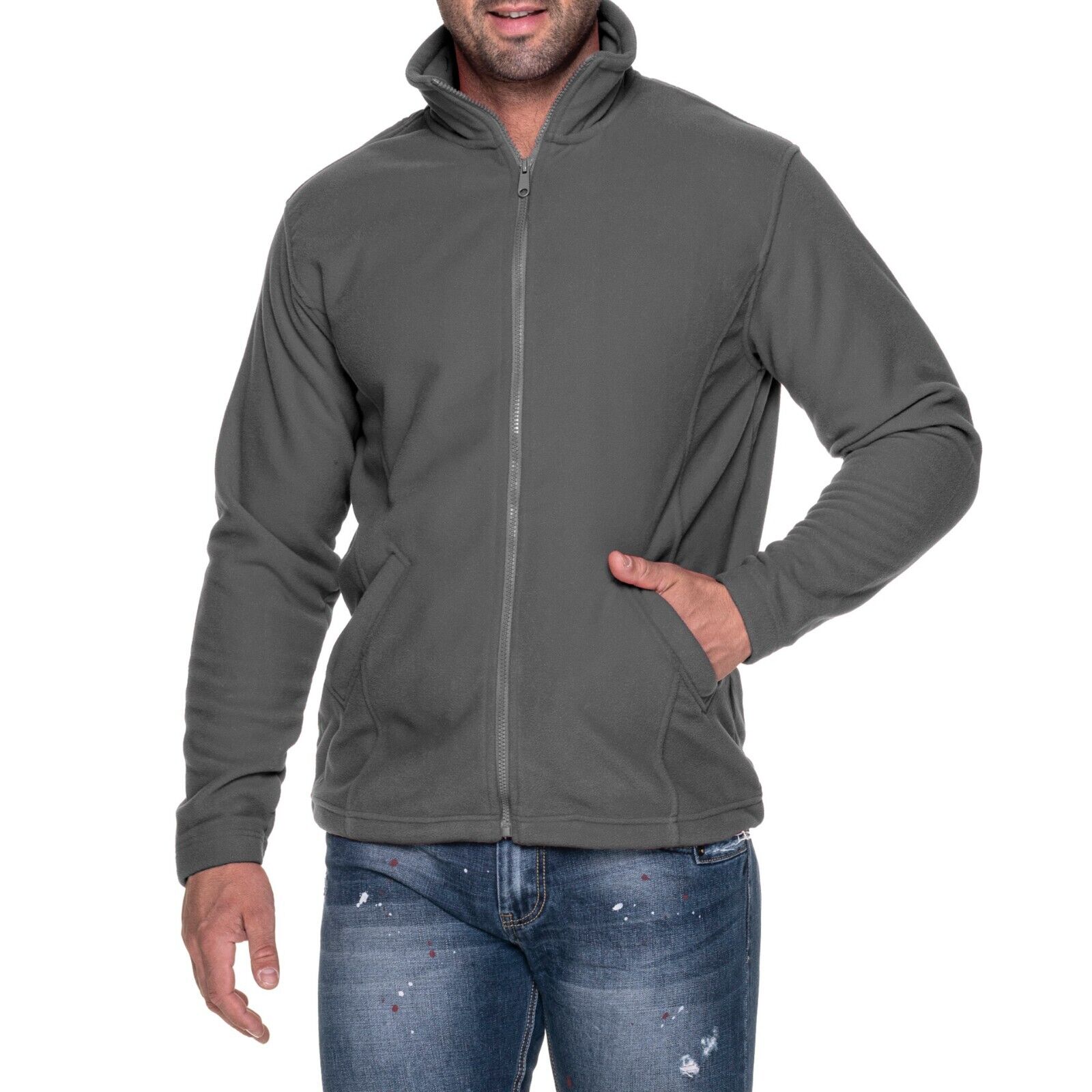 Mens Premium Comfortable Microfleece Jacket