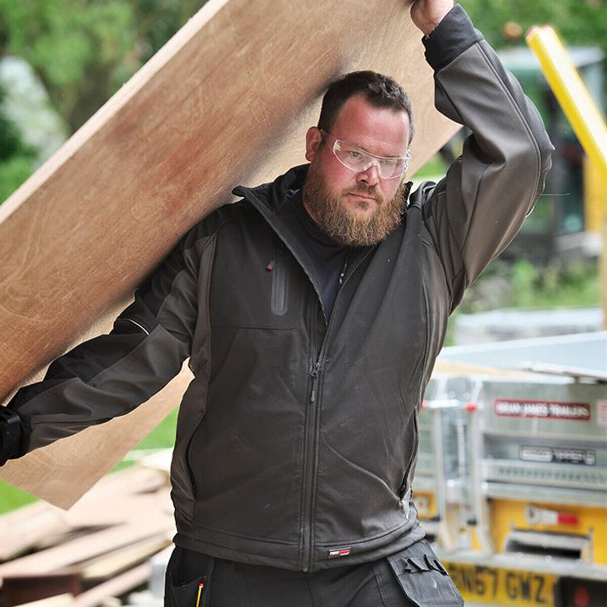 Mens Stanton Softshell Waterproof Fleece Lined Jacket