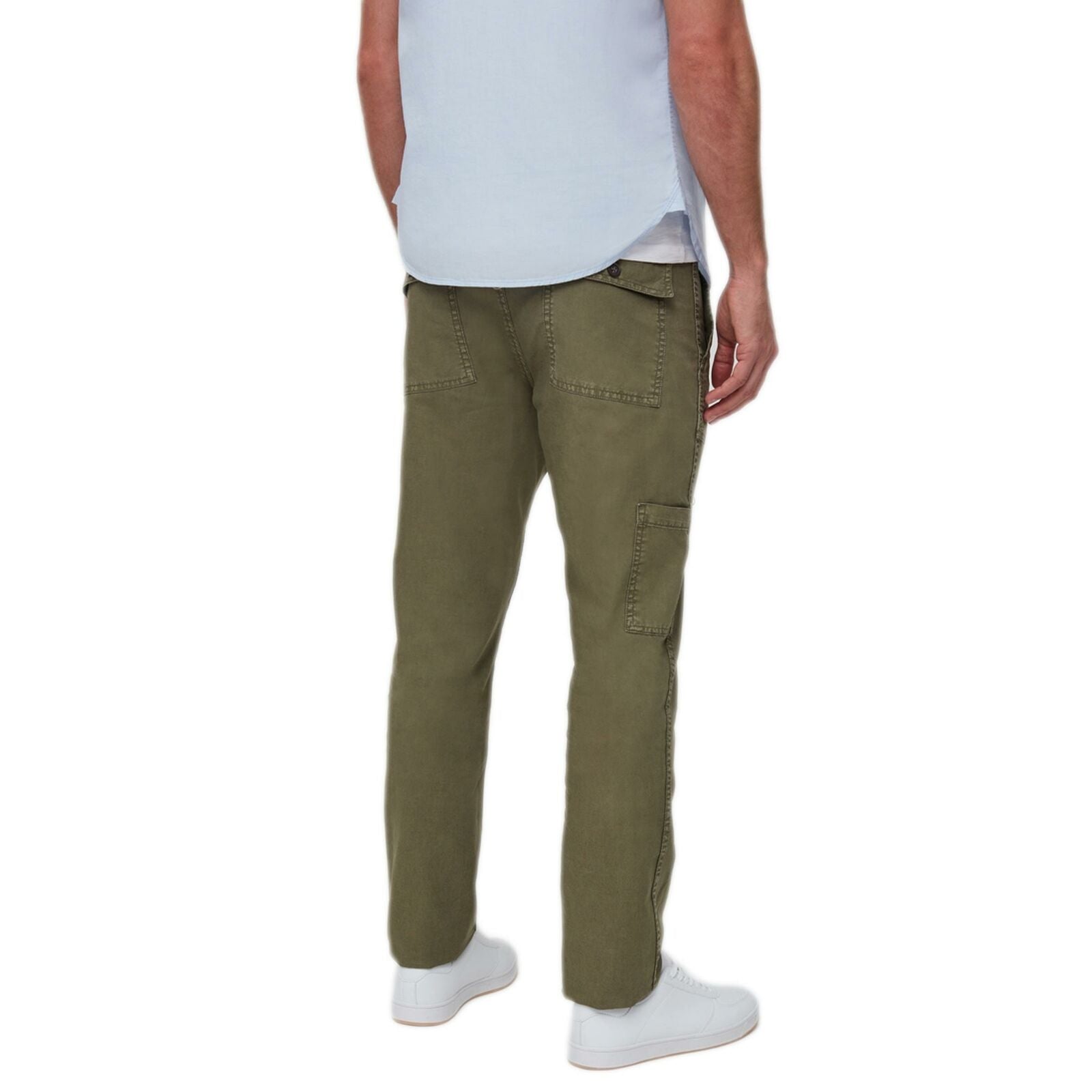 Men's Slim Fit Linen Cotton Chino Trousers – Casual Lightweight Summer Trousers