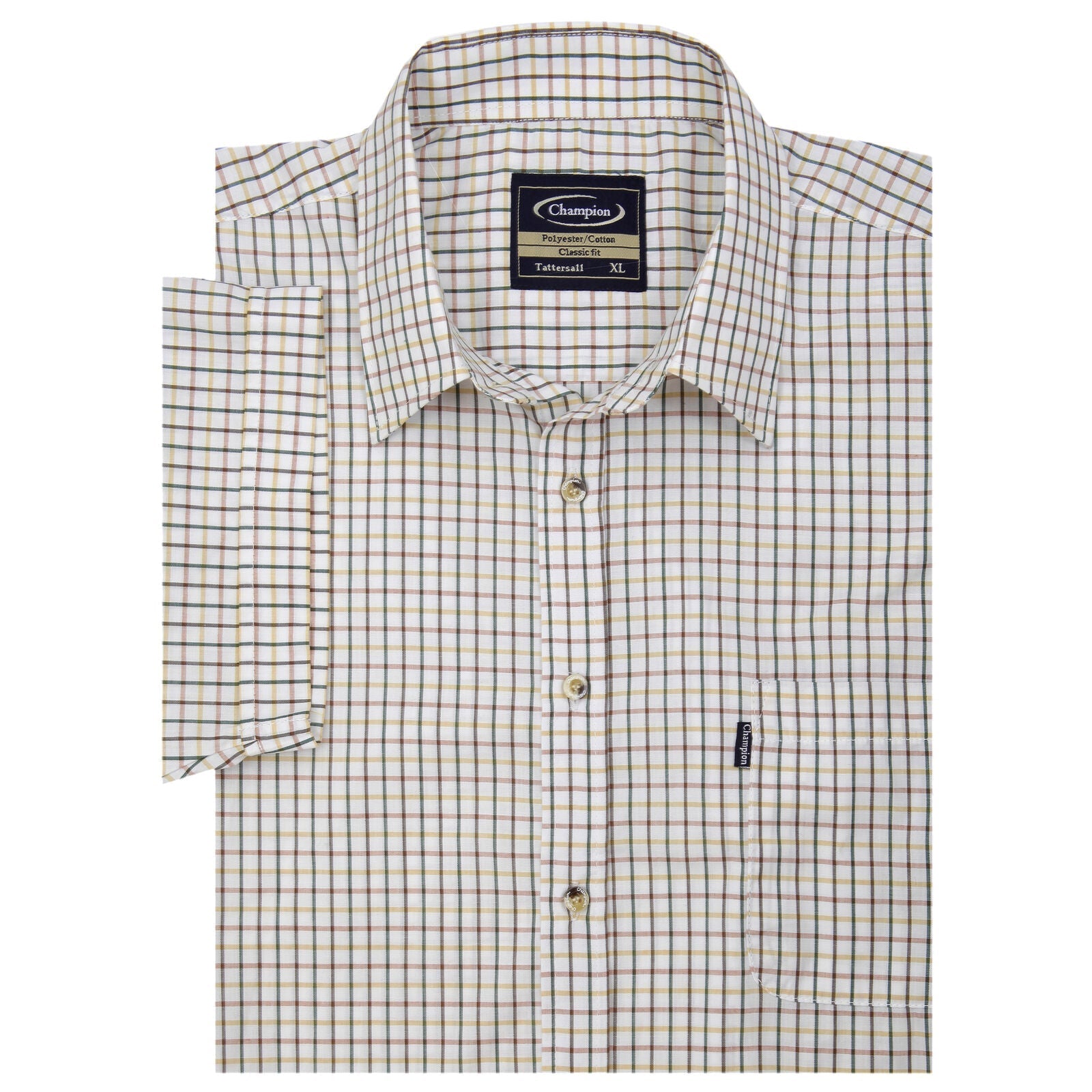 Mens Countrywear Short Sleeve Tattersall Shirt