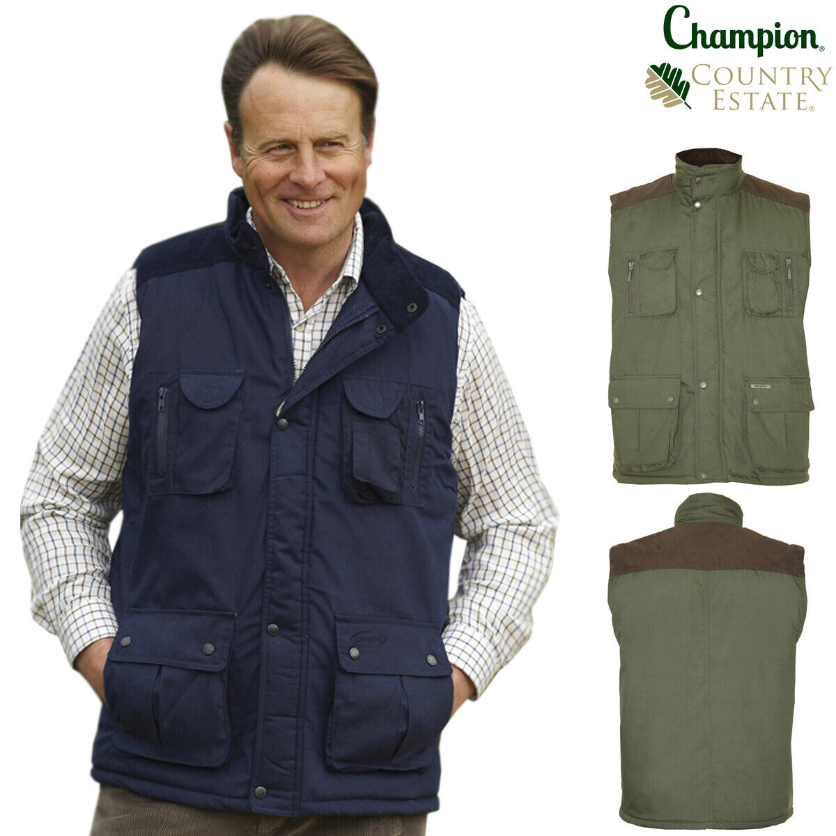 Mens Country Estate Exmoor Multipocket Bodywarmer