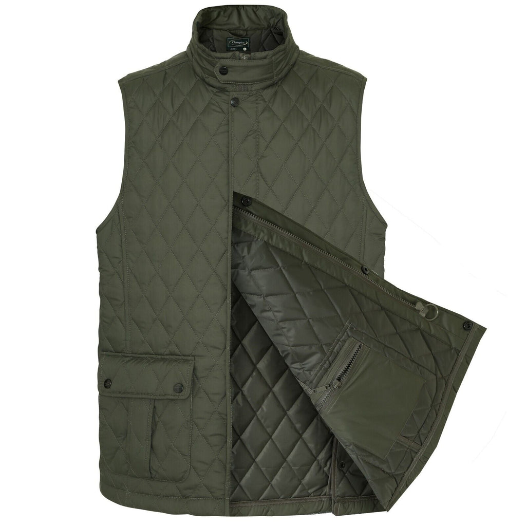Mens Ashby Multipocket Diamond Quilted Gilet