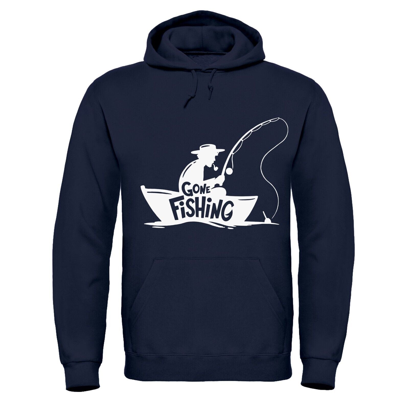 Adults 'Gone Fishing' Angling Hooded Top