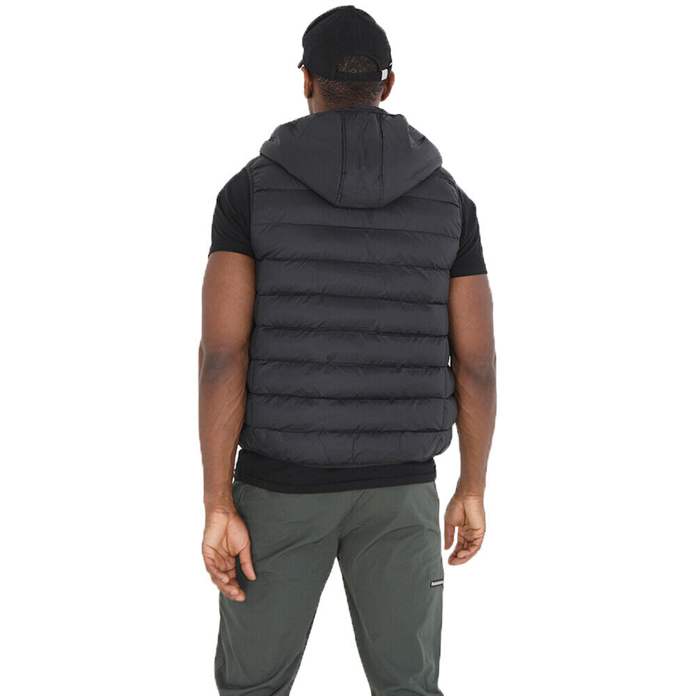 Mens BlackBurn Padded Hooded Bodywarmer