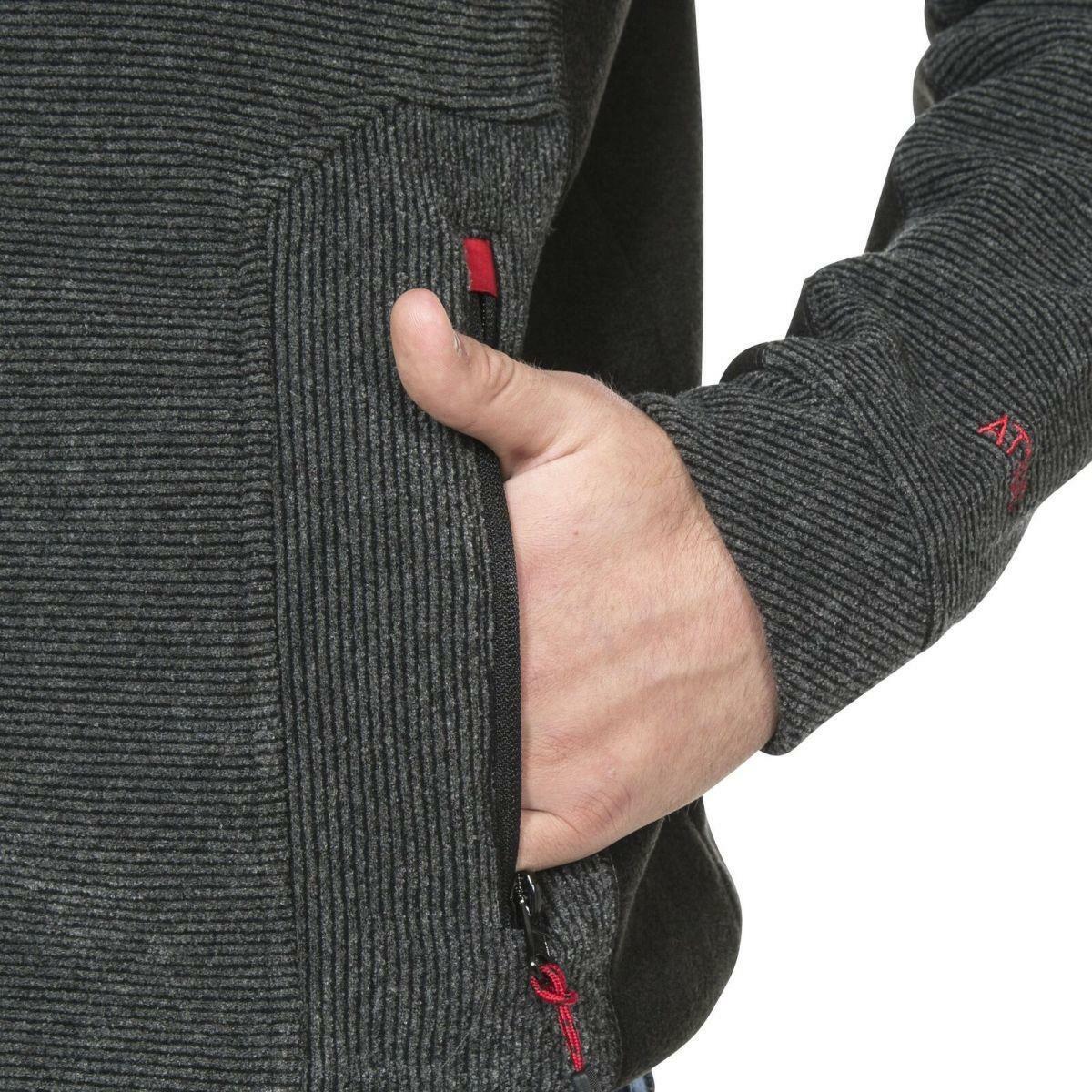 Mens Jynx Heavyweight Full Zip Fleece Jacket with Rib Effect