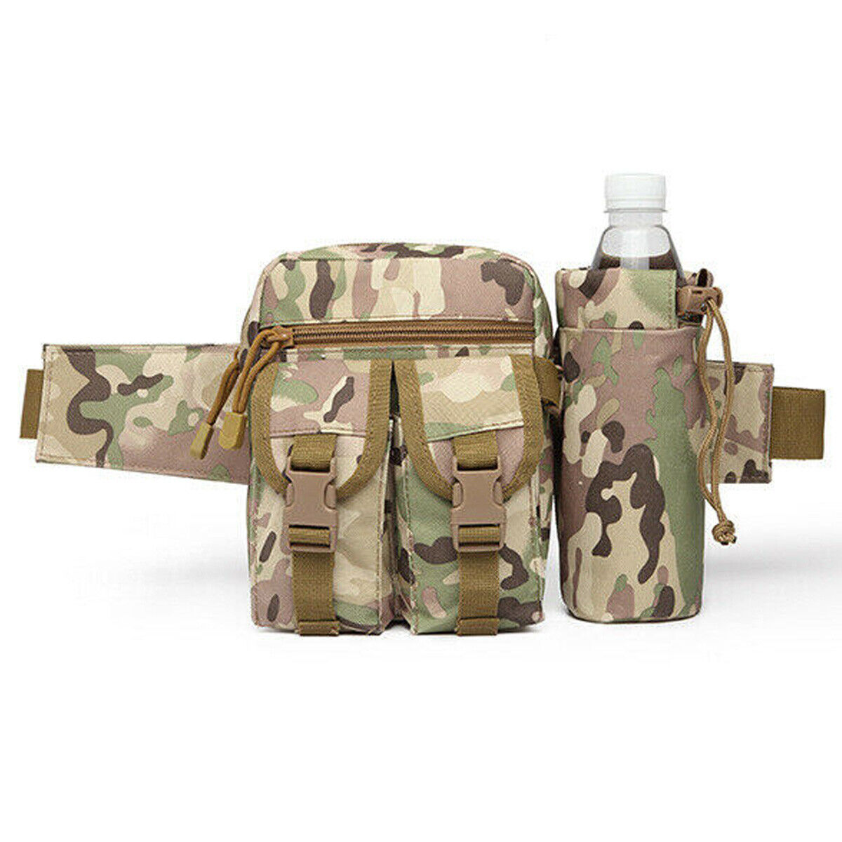 Tactical Water Bottle Wait Pack Bag Military Molle Pouch Fanny Pack Bumbag