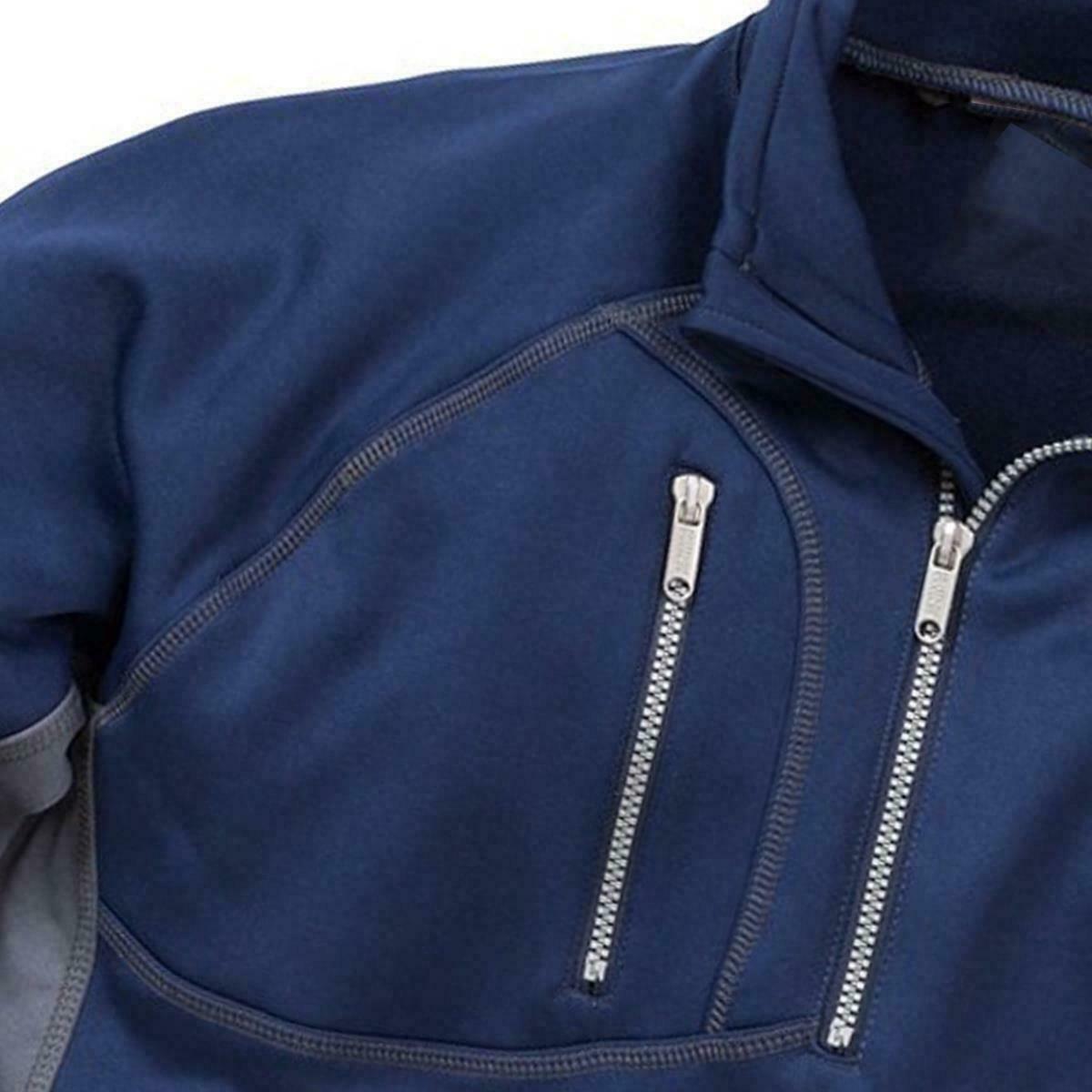 Mens Half Zip Sweatshirt Water Repellent Jumper