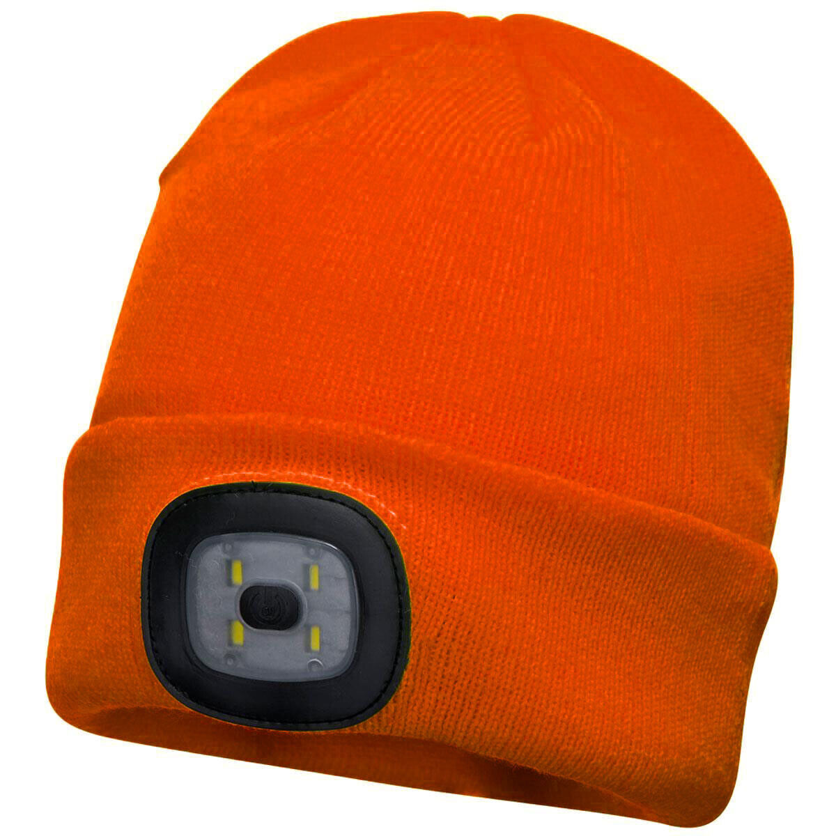Unisex Cold Weather Winter Beanie Hat with  LED Head Lights