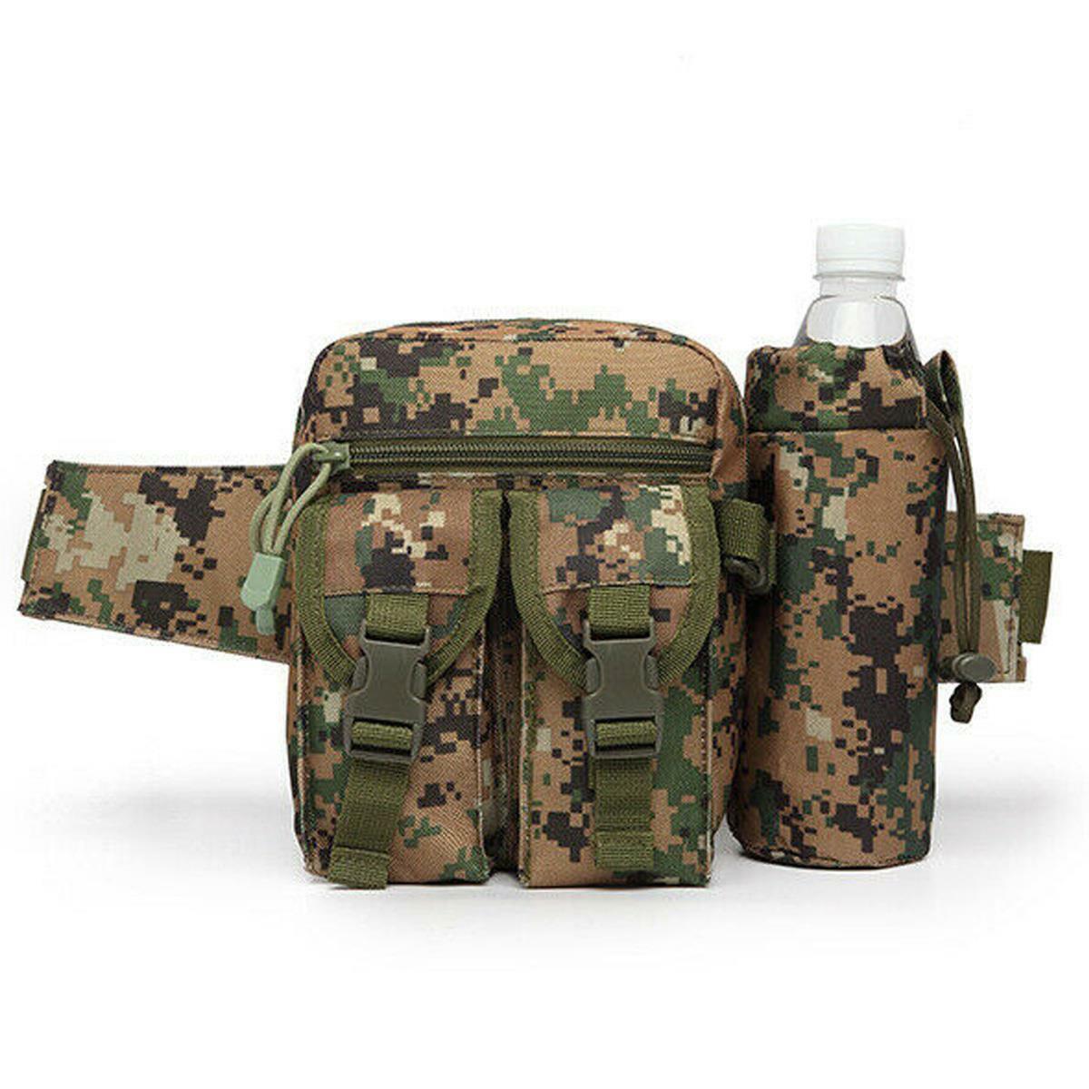 Tactical Water Bottle Wait Pack Bag Military Molle Pouch Fanny Pack Bumbag