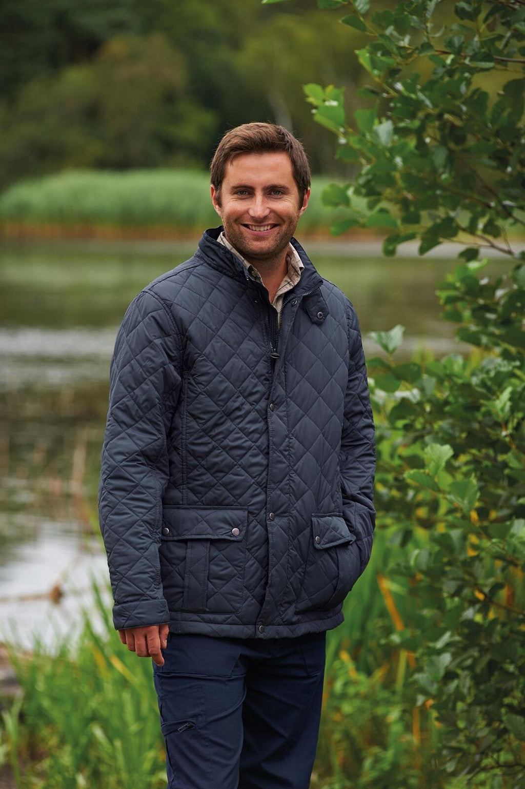 Mens Padstow Diamond Quilted Jacket