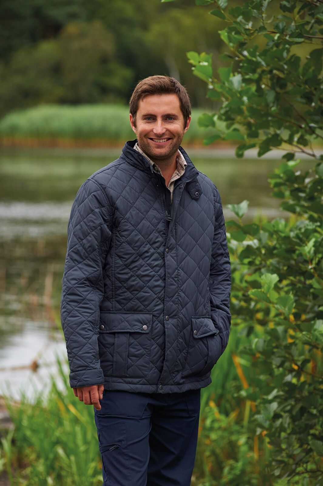 Mens Padstow Diamond Quilted Jacket