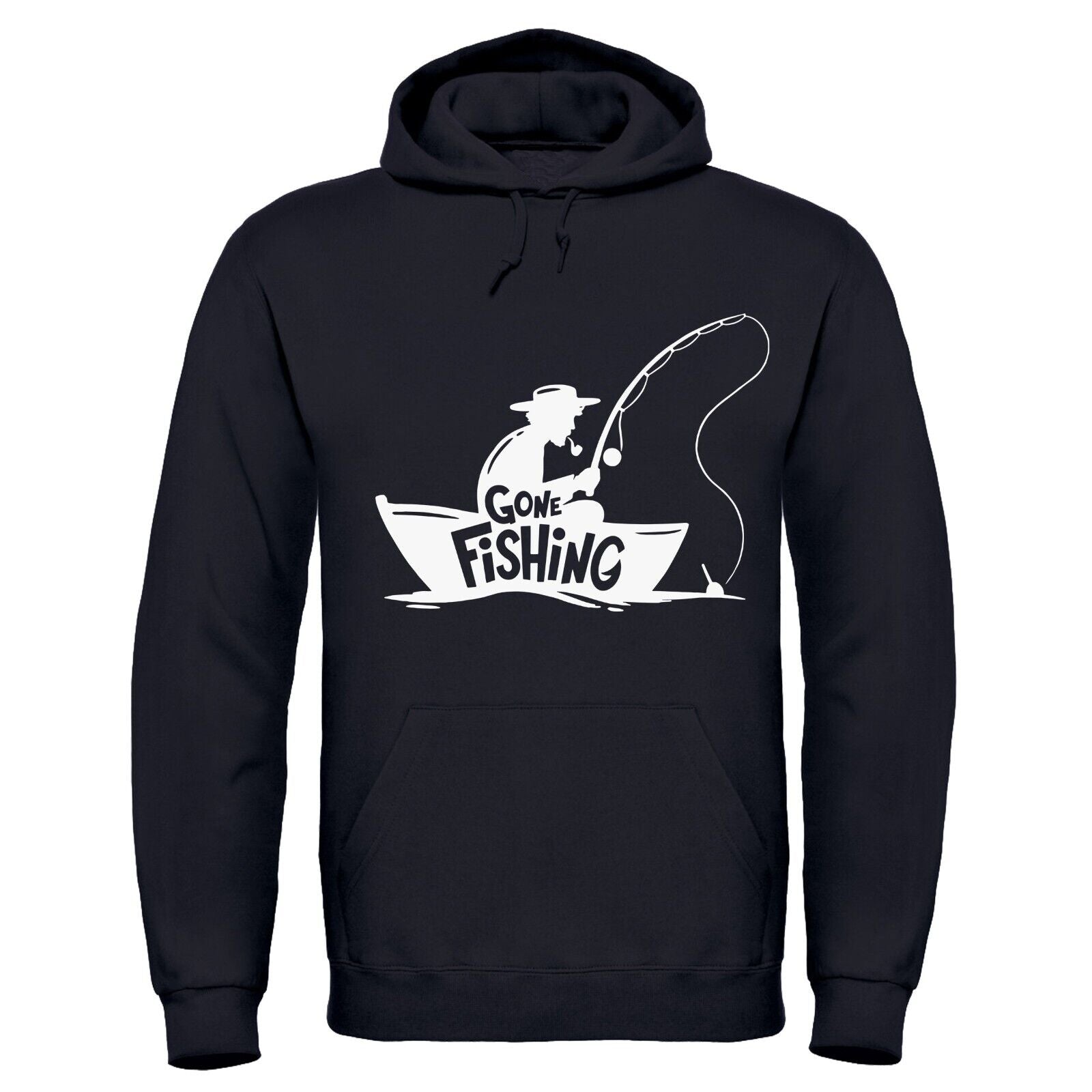 Adults 'Gone Fishing' Angling Hooded Top