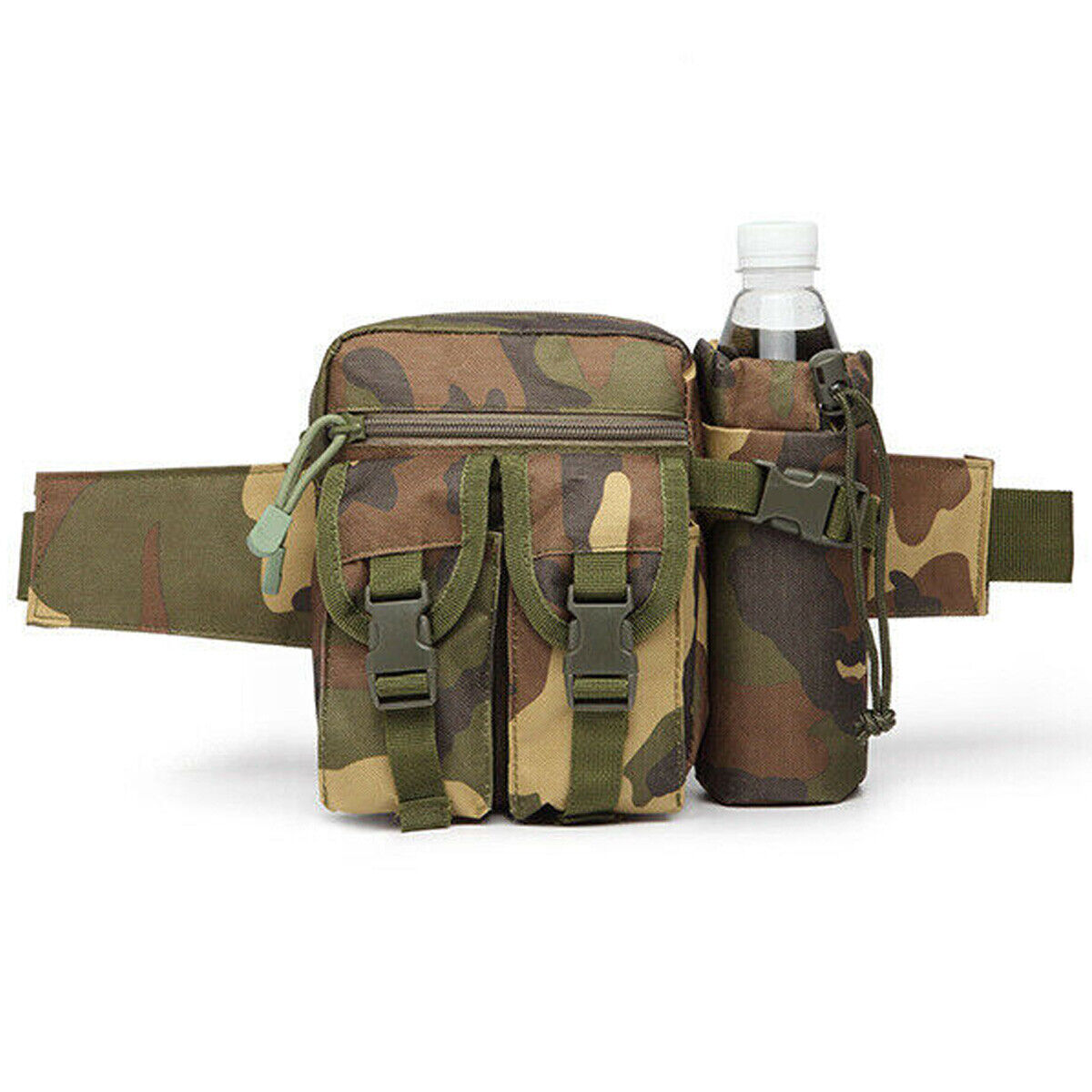 Tactical Water Bottle Wait Pack Bag Military Molle Pouch Fanny Pack Bumbag