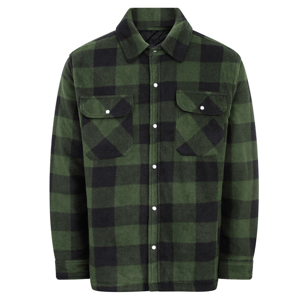 Mens Kinross Quilted Anti-pill Fleece Shirt