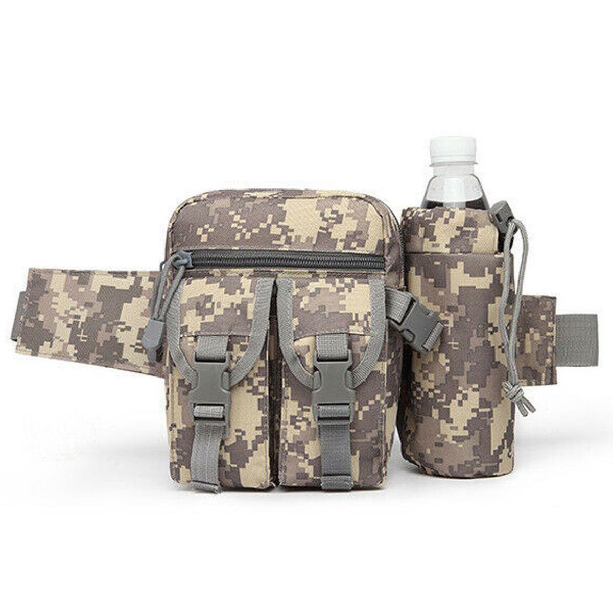 Tactical Water Bottle Wait Pack Bag Military Molle Pouch Fanny Pack Bumbag