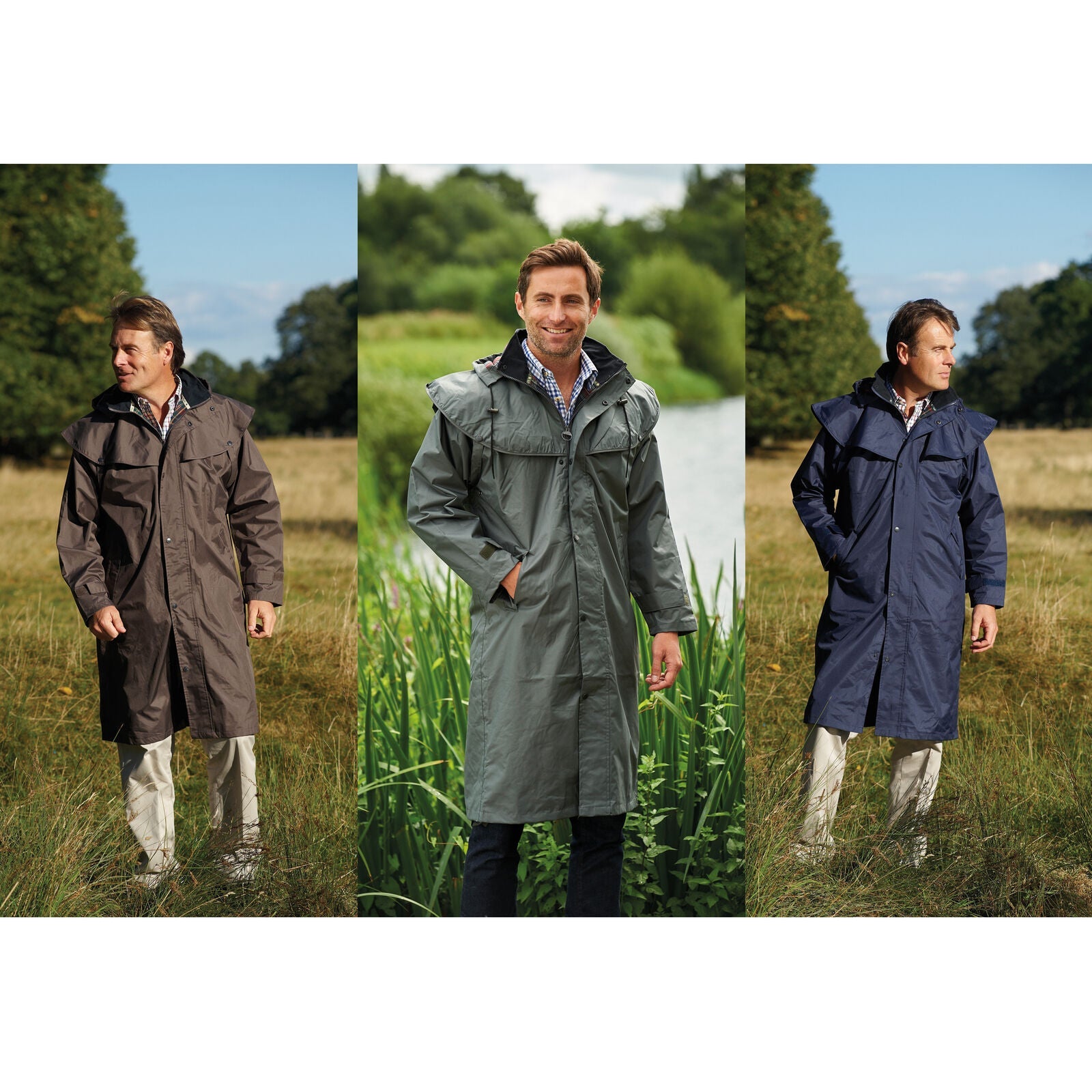 Mens Highgrove Waterproof Outdoor Horse Riding Long Coat