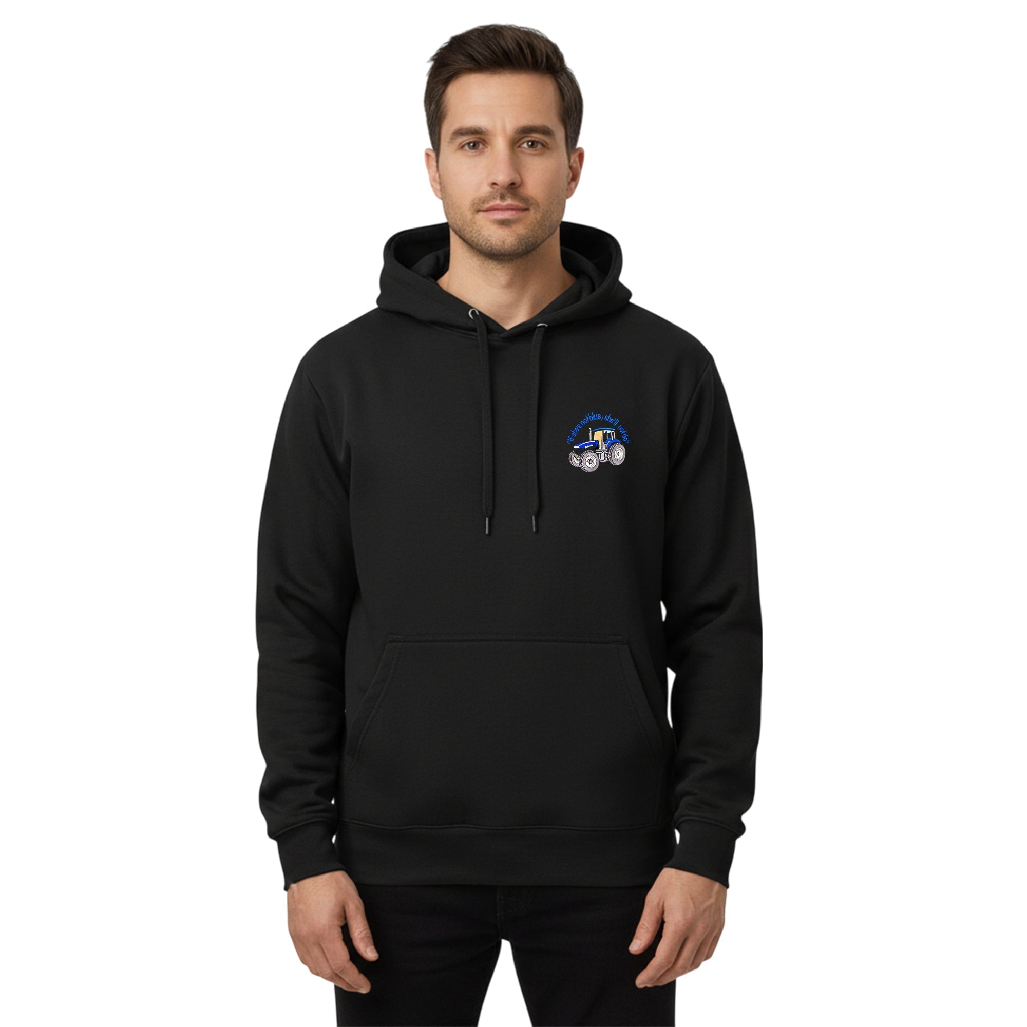 Adults Tractor Logo Embroidered Hoodie