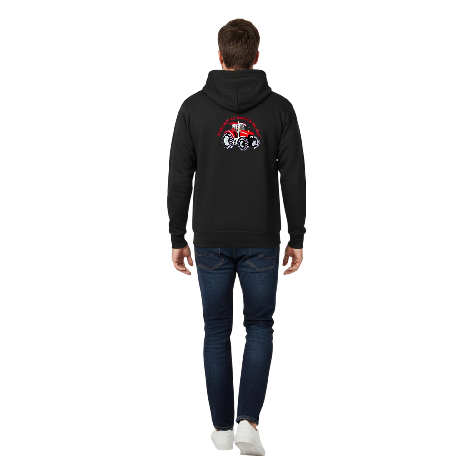 Adults Tractor Logo Embroidered Hoodie