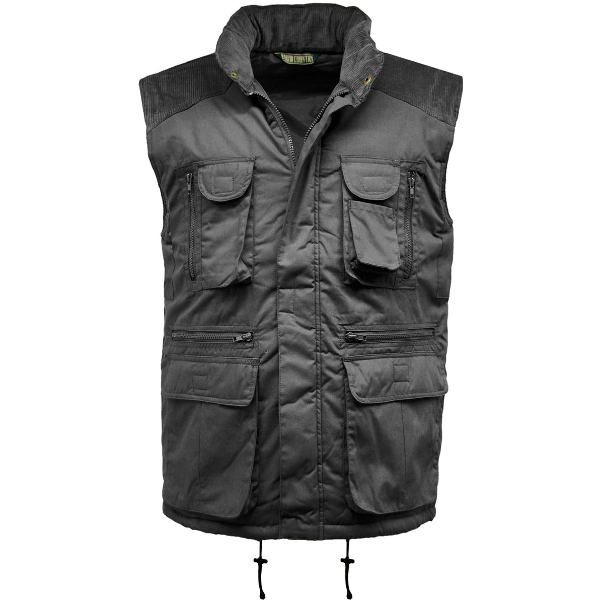 Mens Richmond Multipocket Fully Lined Showerproof Padded Gilet
