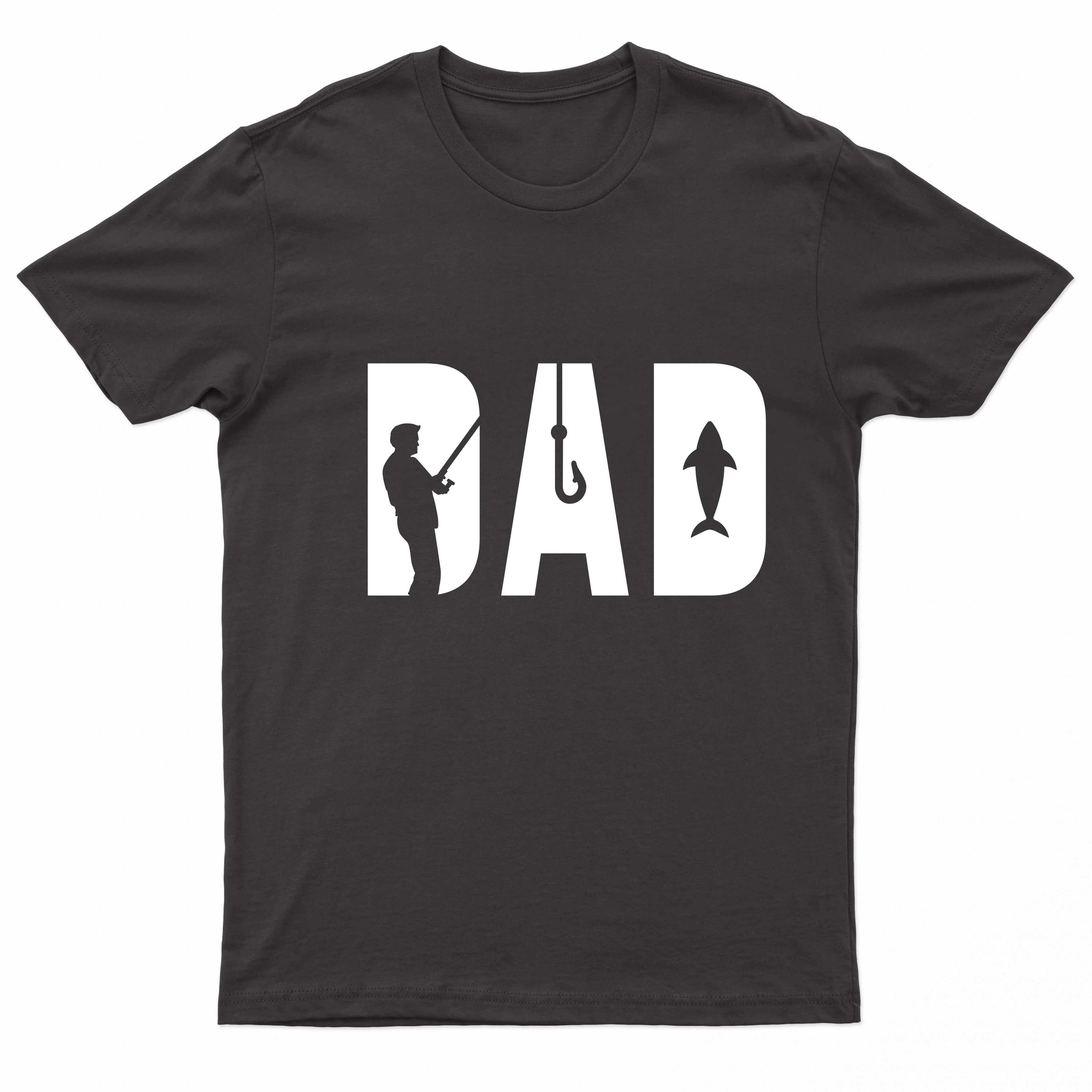 Adults "DAD" Printed Angling T-Shirt