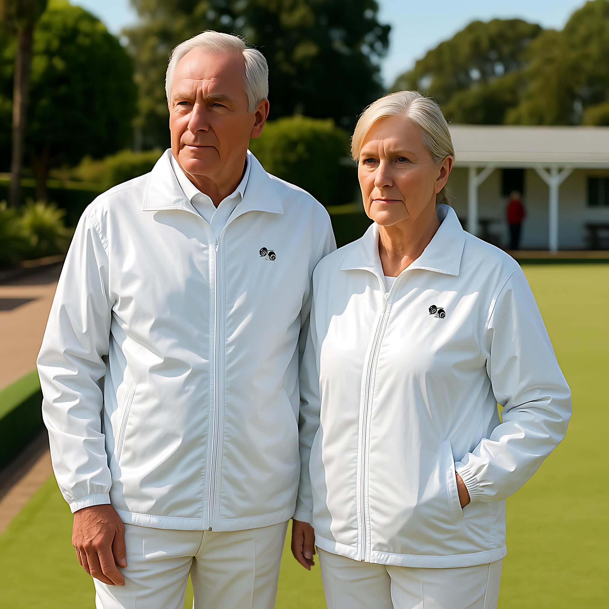Adults Unisex Lawn Bowling Waterproof Fleece Lined Jacket