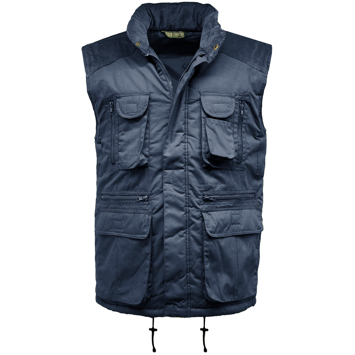 Mens Richmond Multipocket Fully Lined Showerproof Padded Gilet