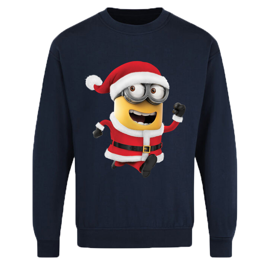 Unisex Adults Christmas Santa Minion Sweatshirt