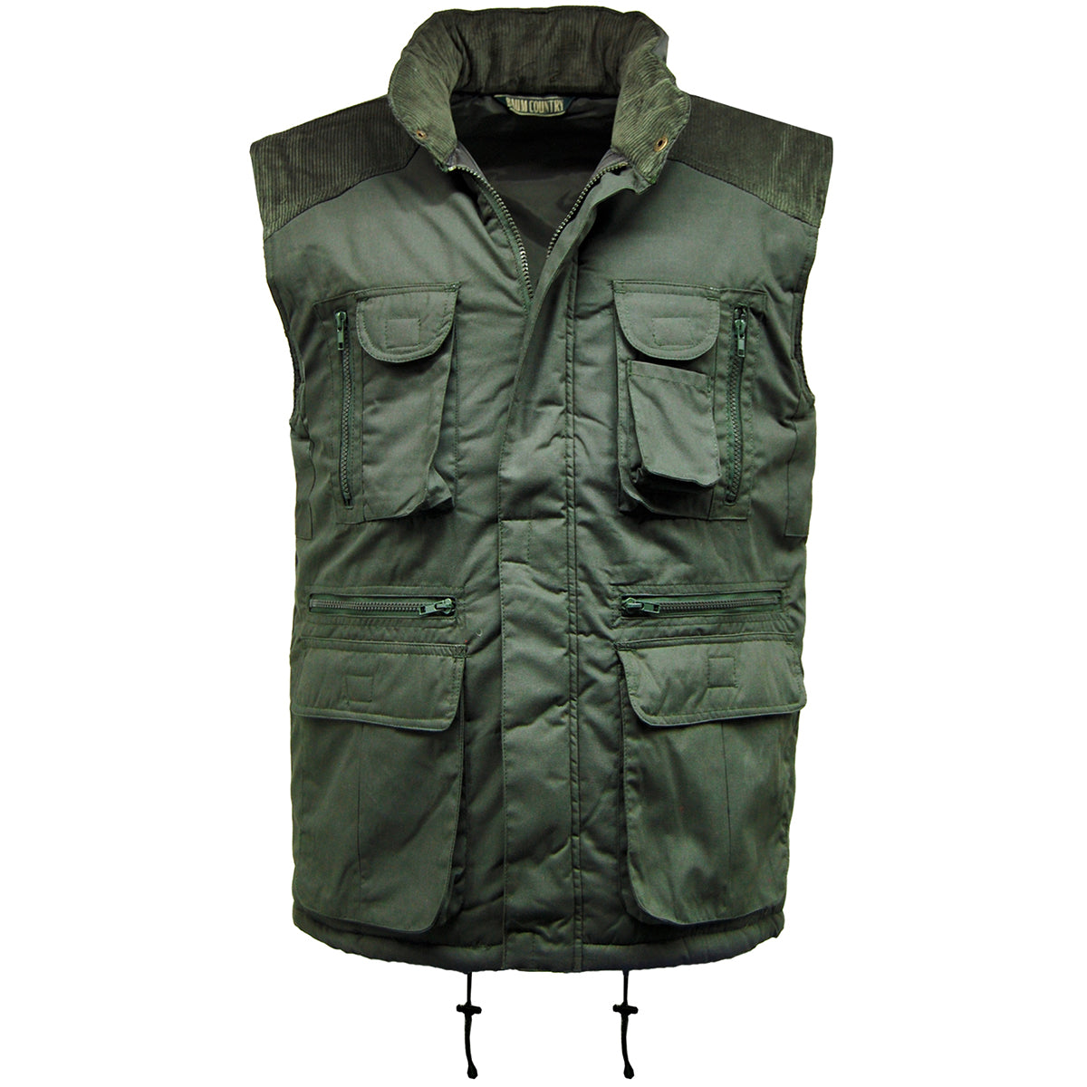 Mens Richmond Multipocket Fully Lined Showerproof Padded Gilet