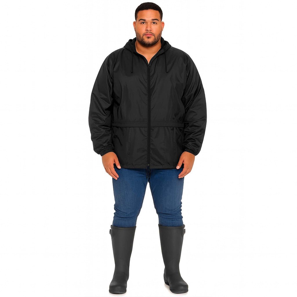 Adults Lightweight Showerproof Cagoule Mac - Regular & Plus Sizes