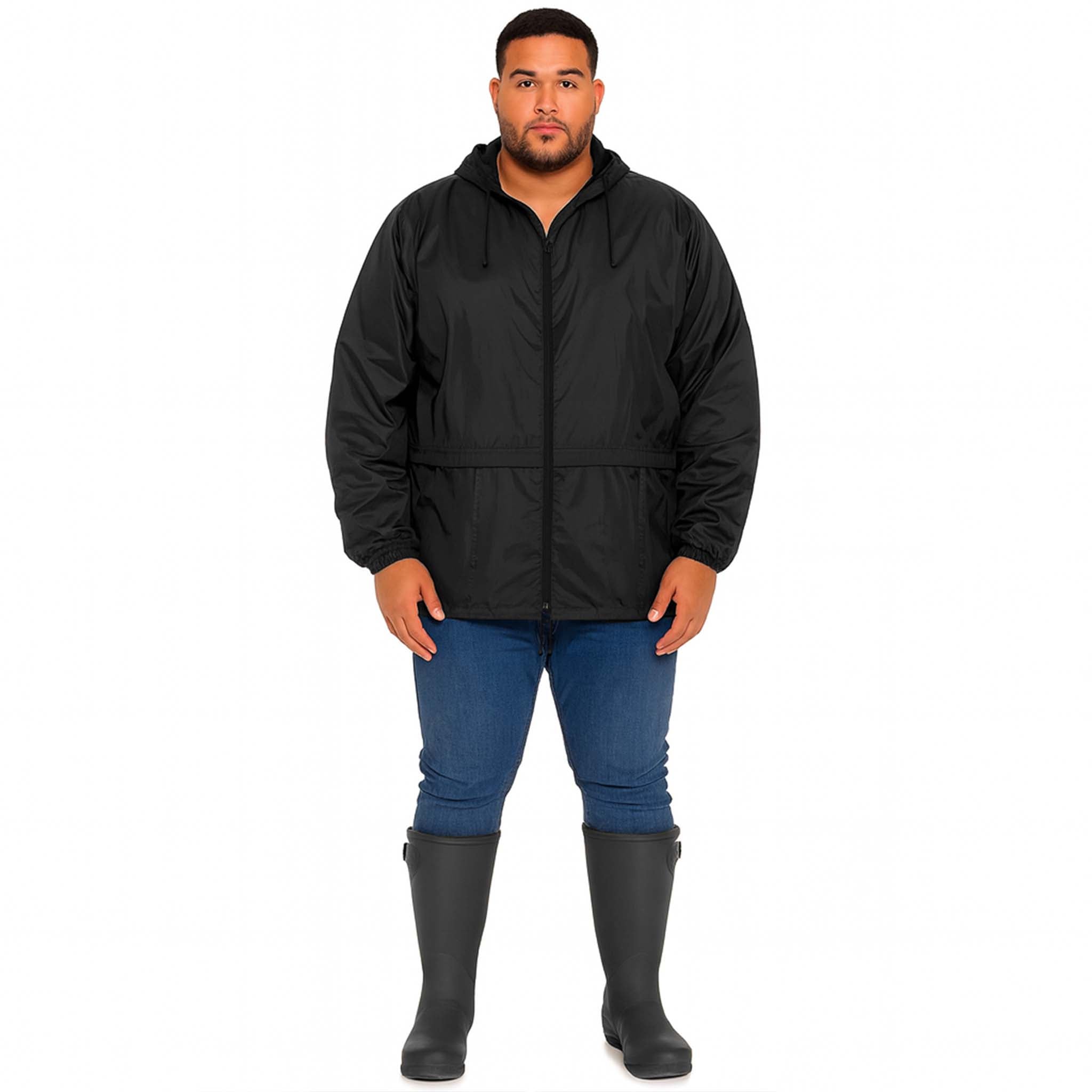 Adults Lightweight Showerproof Cagoule Mac - Regular & Plus Sizes