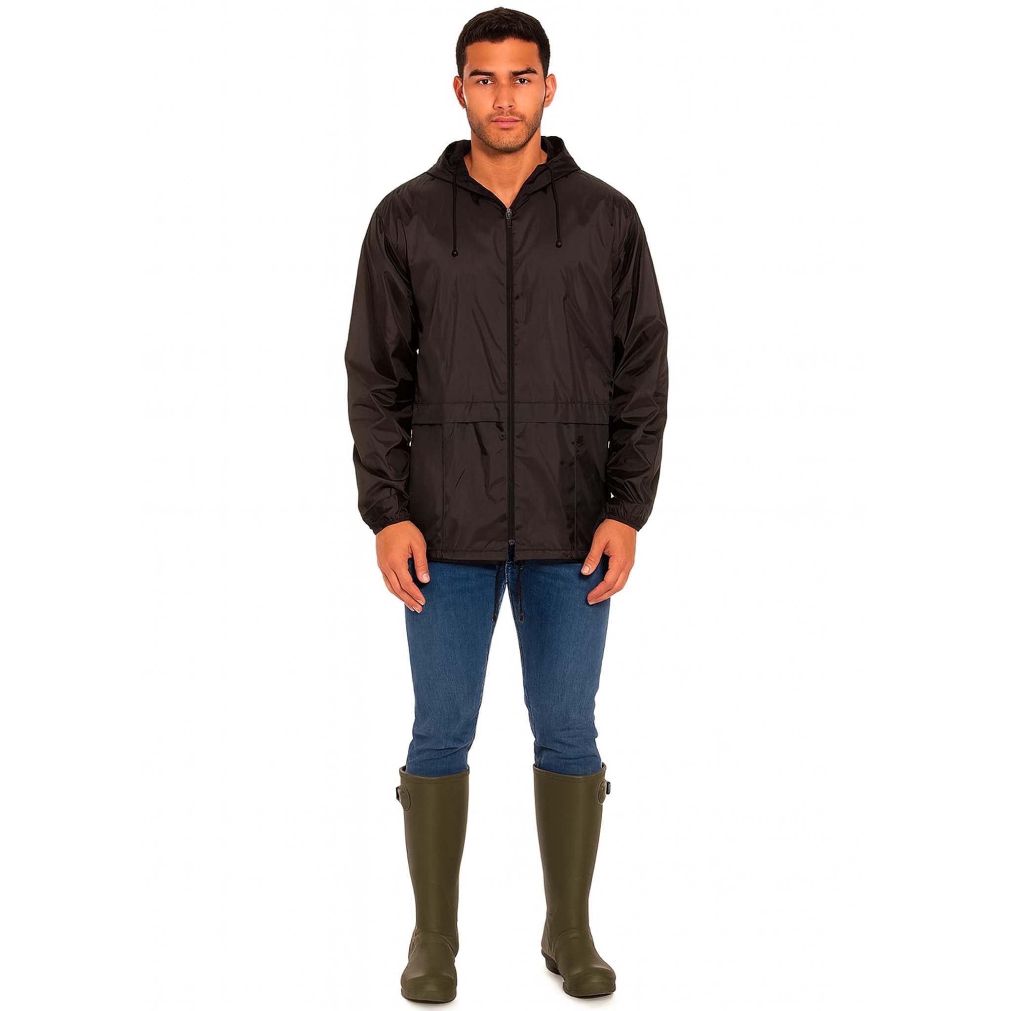 Adults Lightweight Showerproof Cagoule Mac - Regular & Plus Sizes