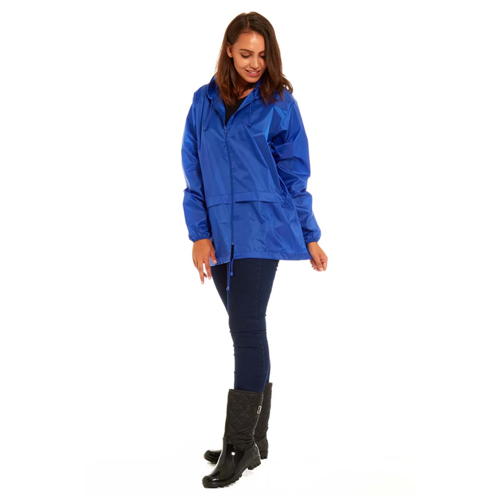 Adults Lightweight Showerproof Cagoule Mac - Regular & Plus Sizes