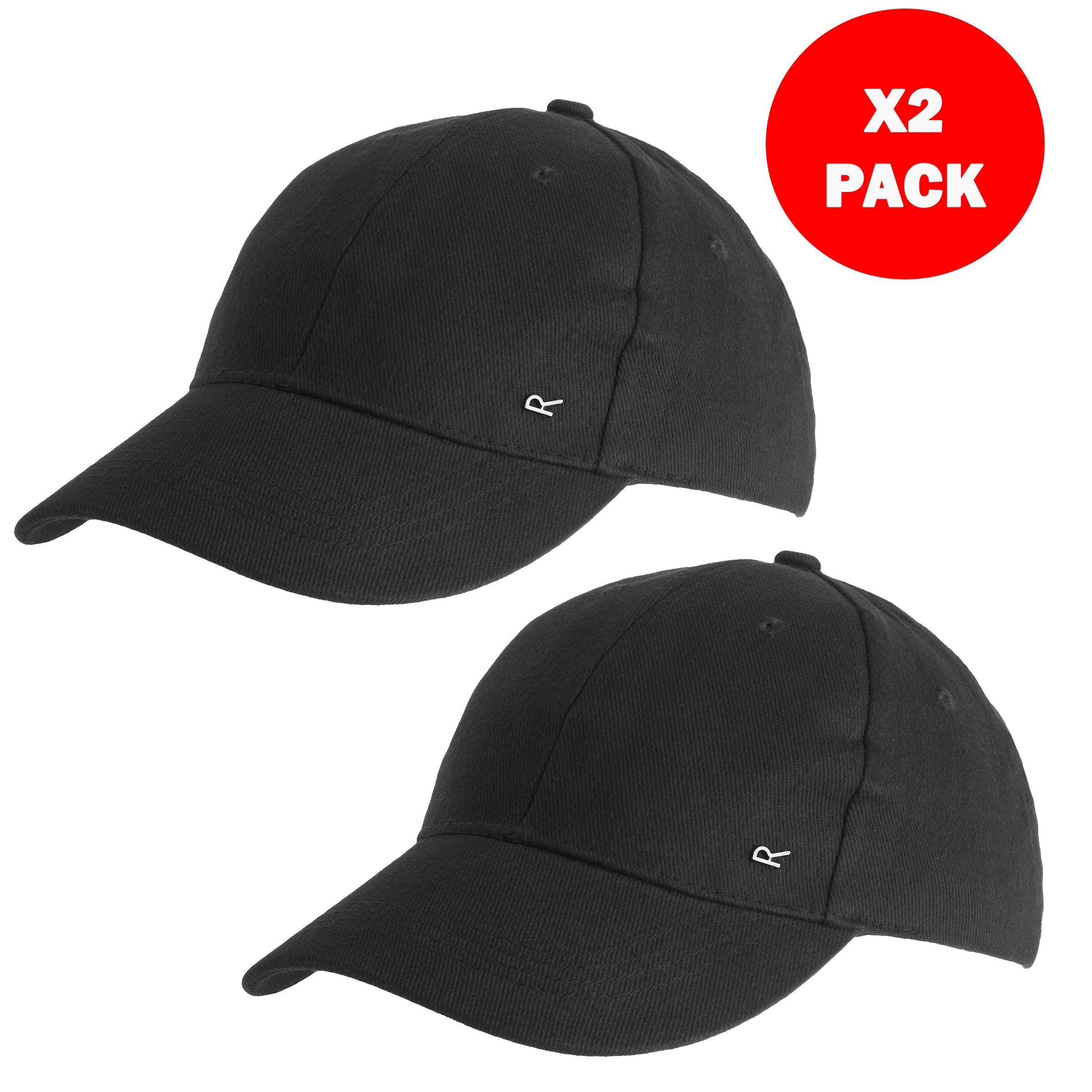 Adults' Classic Cotton Baseball Cap – Pack of 2