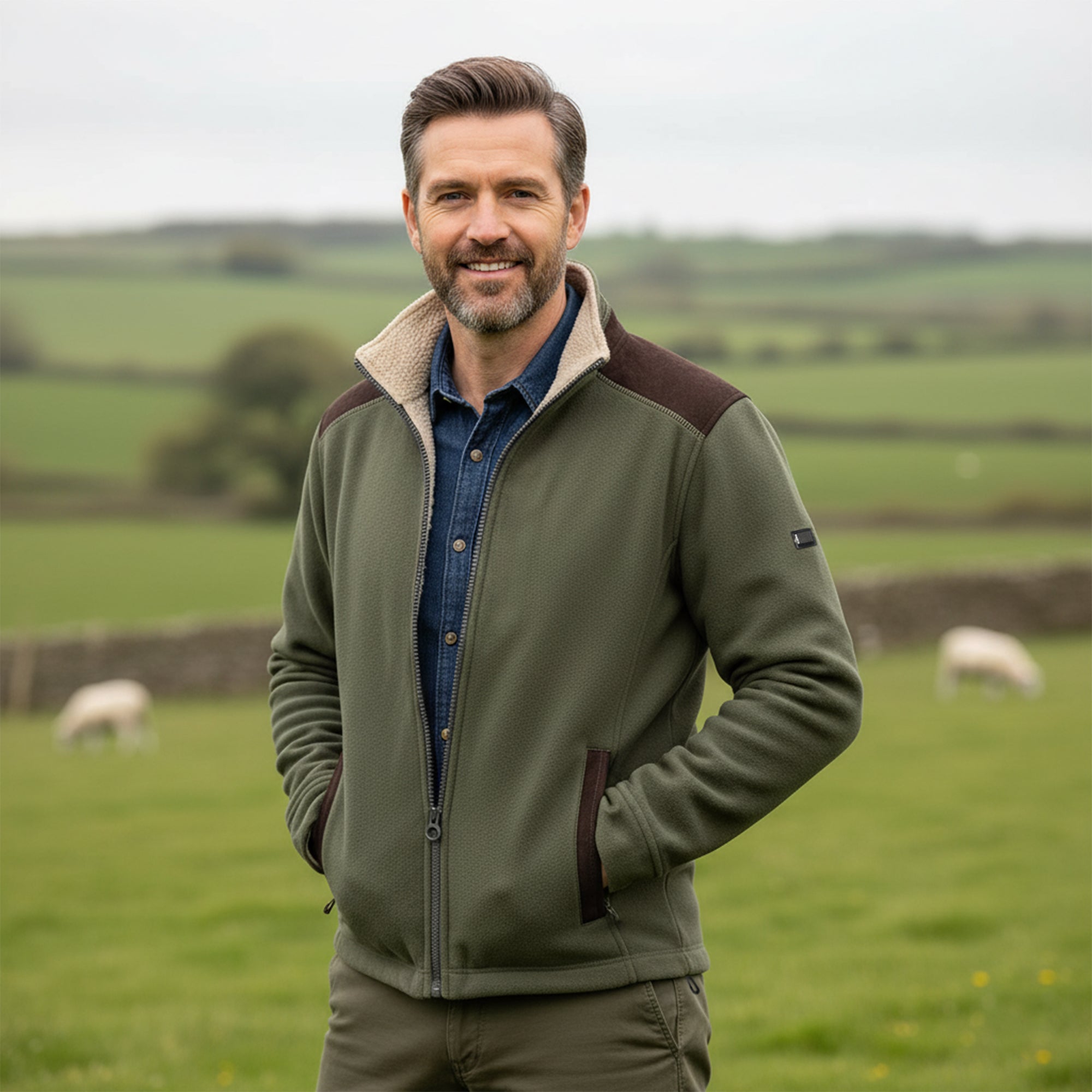 Mens Regatta Faversham Full Zip Fleece Lined Jacket