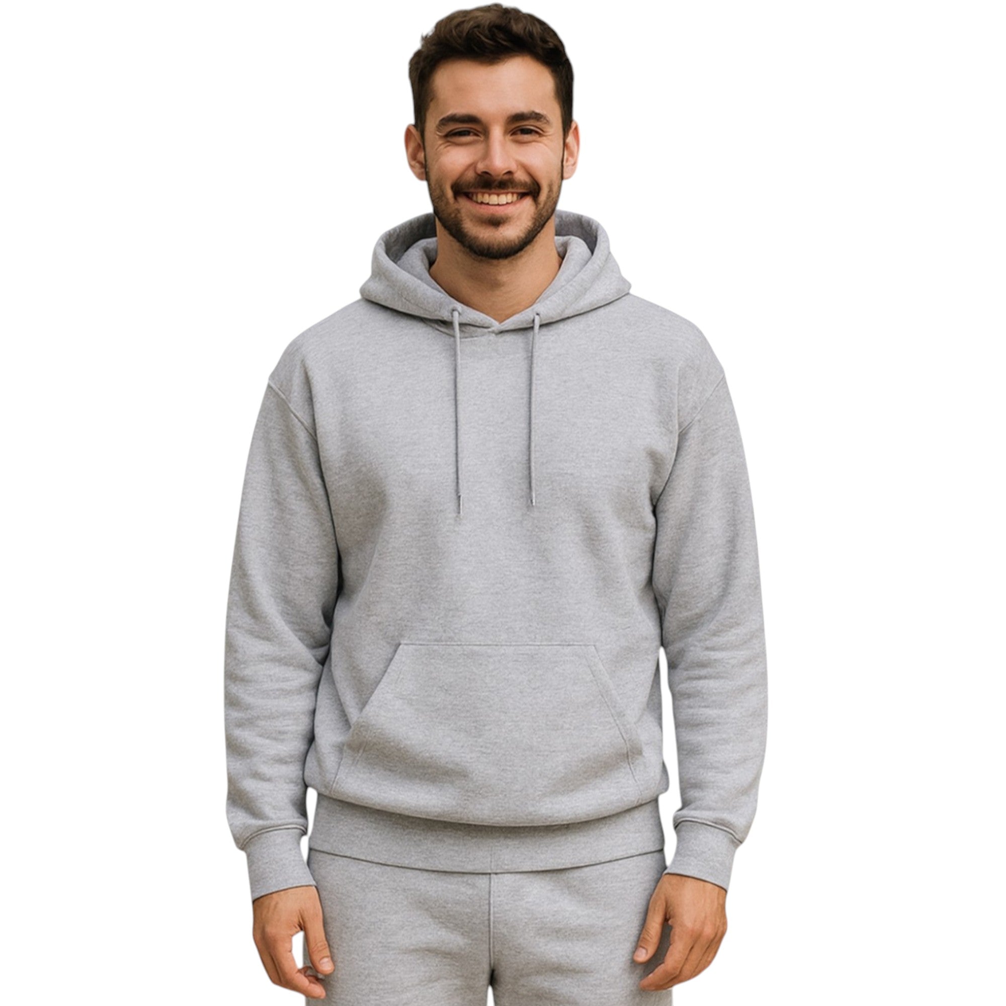 Unisex Heavy Blend Plain Hoodie – Comfy Fleece Pullover with Pouch Pocket