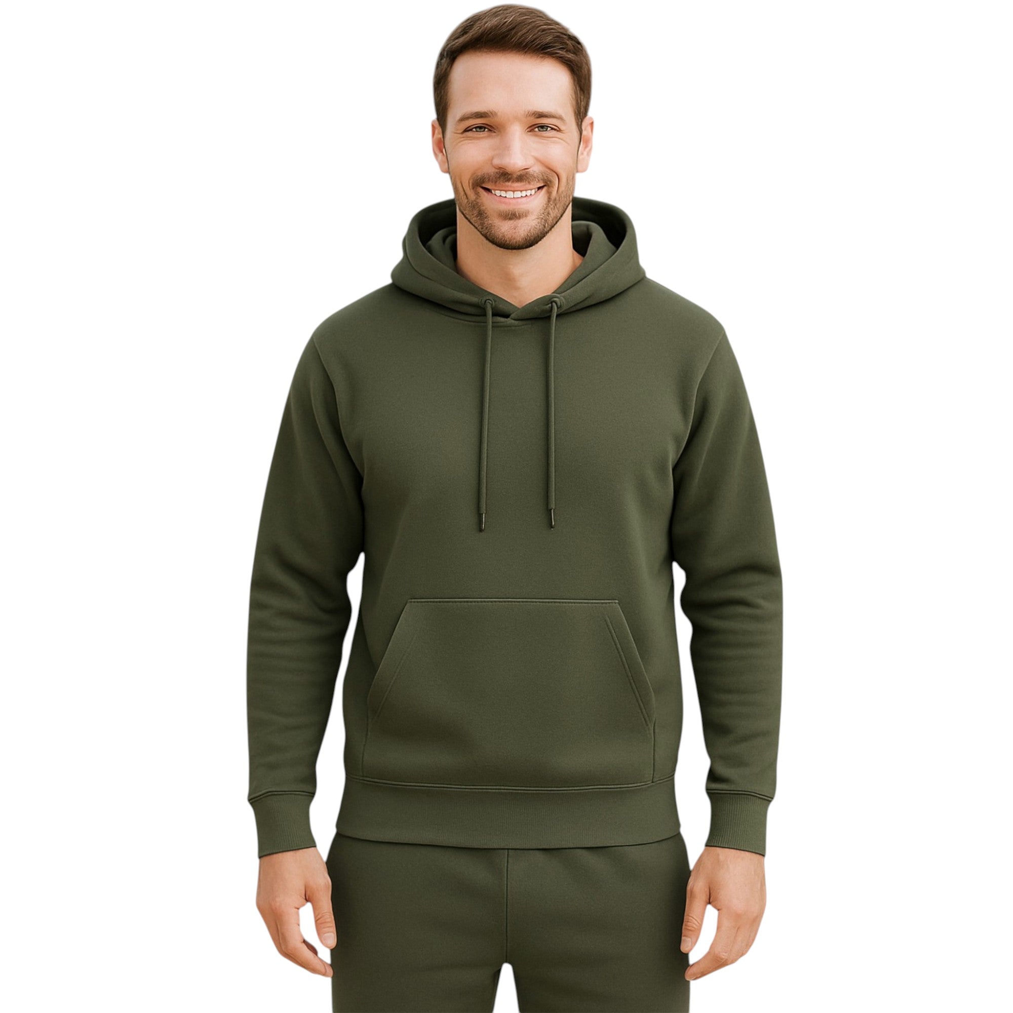 Unisex Heavy Blend Plain Hoodie – Comfy Fleece Pullover with Pouch Pocket