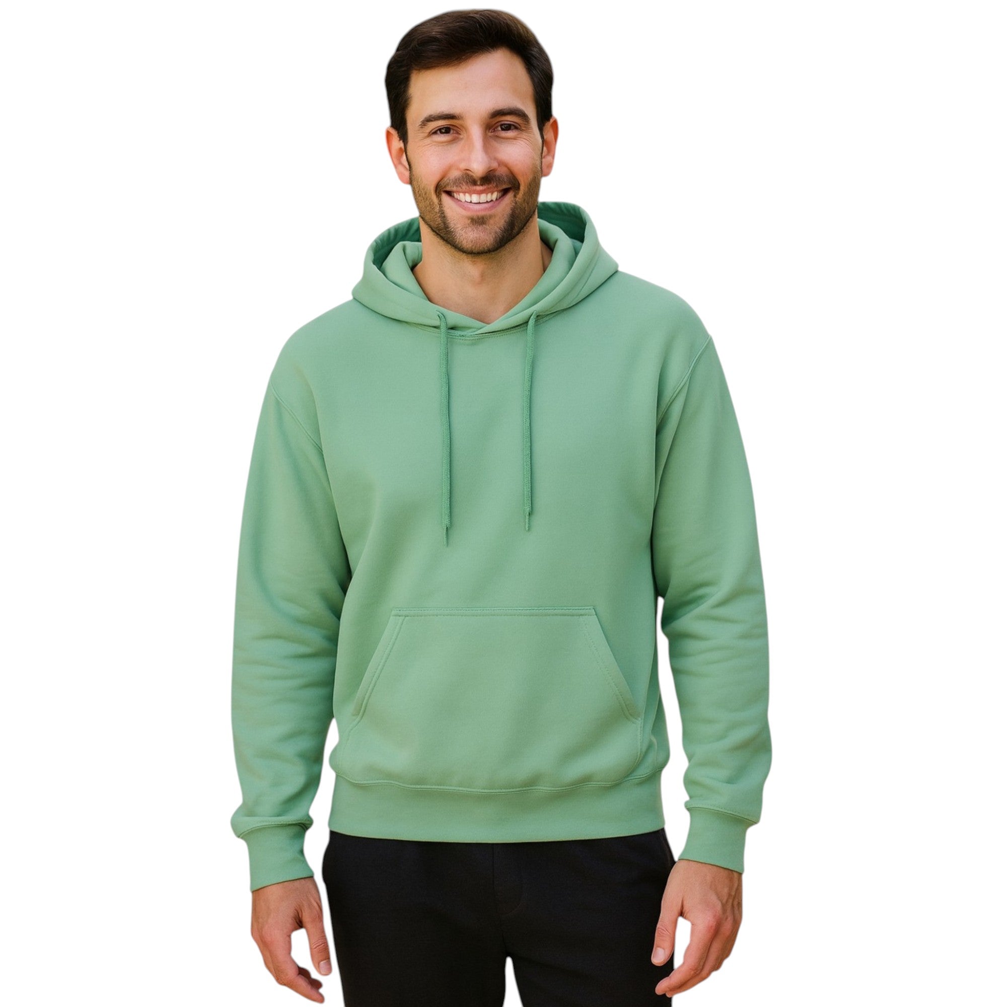Unisex Heavy Blend Plain Hoodie – Comfy Fleece Pullover with Pouch Pocket