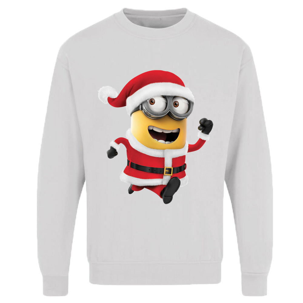 Unisex Adults Christmas Santa Minion Sweatshirt