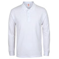 Mens Plain Long Sleeve Button Down Classic Cotton Polo Shirt