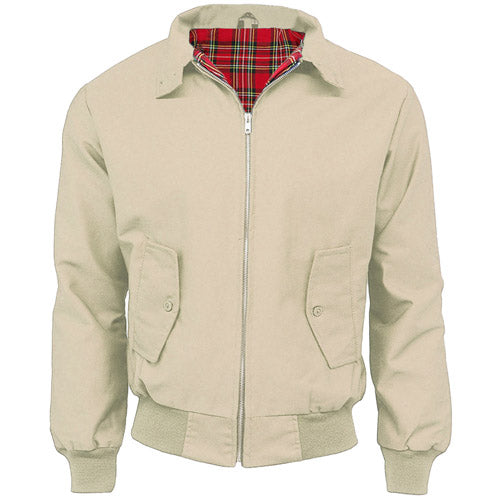 Mens Tartan Lined Classic Harrington Jackets - Made in the UK