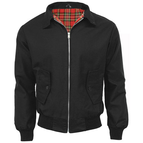 Mens Tartan Lined Classic Harrington Jackets - Made in the UK