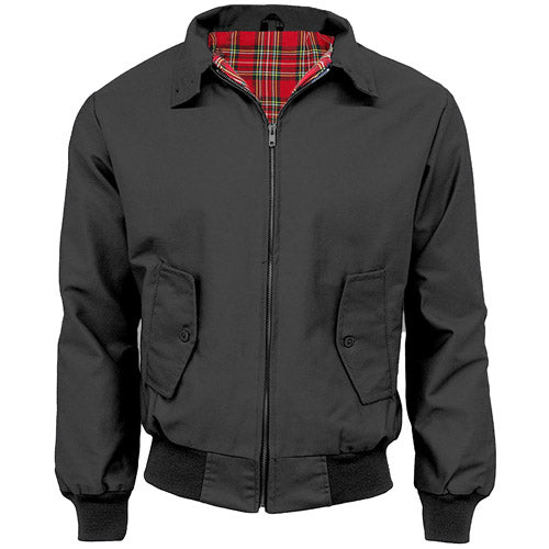 Mens Tartan Lined Classic Harrington Jackets - Made in the UK